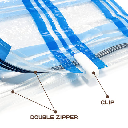 20 Pack Vacuum Storage Bags, Space Saver Bags Compression Storage Bags for Comforters and Blankets, Vacuum Sealer Bags for Clothes Storage (20C)