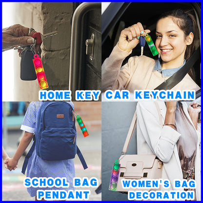 75Pcs Party Favors for Kids 3-5 4-8 Fidget Toys Bulk Mini Pop Keychain Sensory Toys Stocking Stuffers Birthday Carnival Treasure Classroom Prizes Stress Relief Toy Easter Eggs Fillers