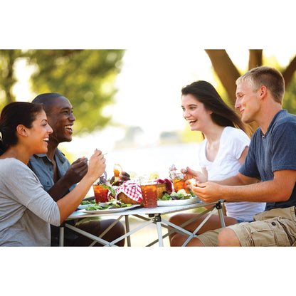 Coleman Outdoor Folding Table, Sturdy Aluminum Camping Table with Snap-Together Design, Seats 4 & Carry Bag Included, Great for Camping, Tailgating, Grilling, Hunting, Outdoor Dining & More