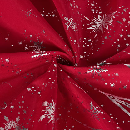 LUSHVIDA Christmas Rectangle Tablecloth – Washable Water Resistance Holiday Microfiber Table Cloth Decorative Table Cover for Banquet Party Kitchen Dining Room, 60 x 84 Inch