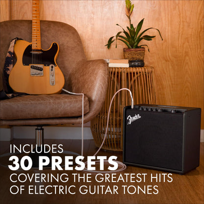 Fender Mustang LT25 Guitar Amp, 25-Watt Combo Amp, with 2-Year Warranty, 30 Preset Effects with USB Audio Interface for Recording