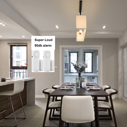 2 Pack Door Alarms for Home Security, Window Door Alarms, Window Alarm Sensors, DIY Protection Burglar Bell Alarm for Home,Office