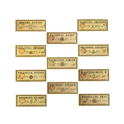 Conquest Journals Harry Potter Potions Labels Vinyl Stickers, Set of 60, Official Labels from The Wizarding World, Waterproof & UV Resistant, Great for All Your Gadgets, Potterfy All The Things