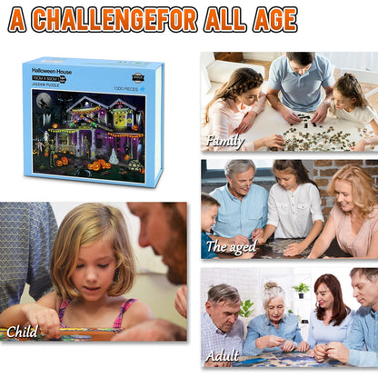 Halloween Puzzles 1000 Pieces for Adults - 27.5" x 20" (Halloween Haunted House)