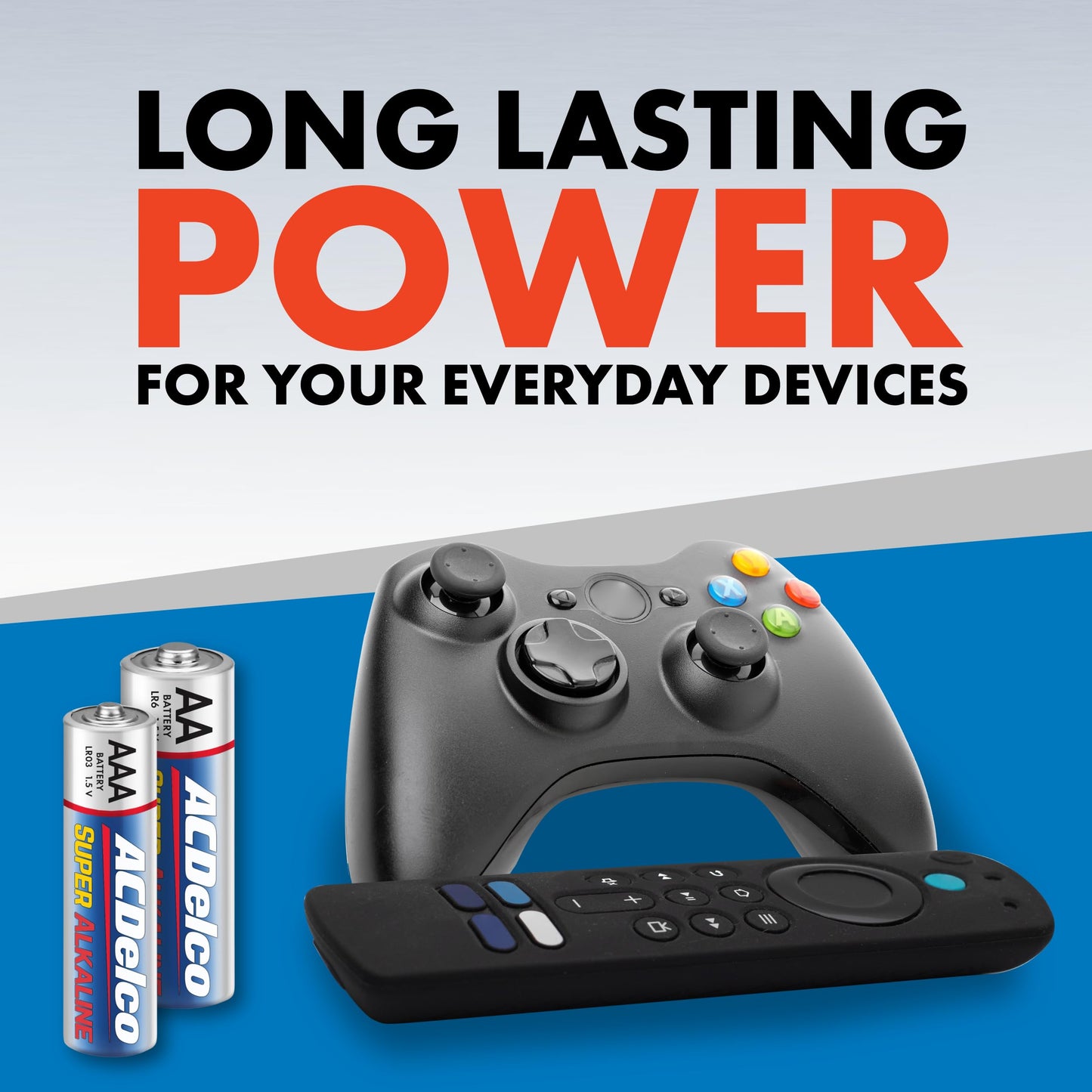 ACDelco AA and AAA 48-Count Combo Pack Super Alkaline Batteries, 24-Count Each, 10-Year Shelf Life, Recloseable Packaging