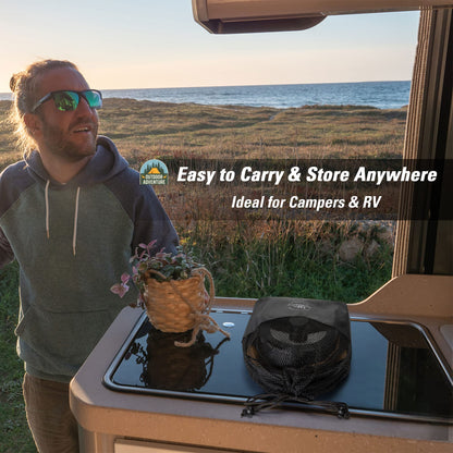 Kitchen Academy Removable Handle Induction Pots and Pans Set - 10 Piece Non-stick Cookware Sets, Black Granite Stackable RV Cookware for Camp