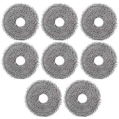 8pcs Mop Pads Compatible with Roborock Q Revo/Qrevo MaxV Robot Vacuum Cleaner, roborock mop pads, Spin Cleaning Pads Replacement Accessories