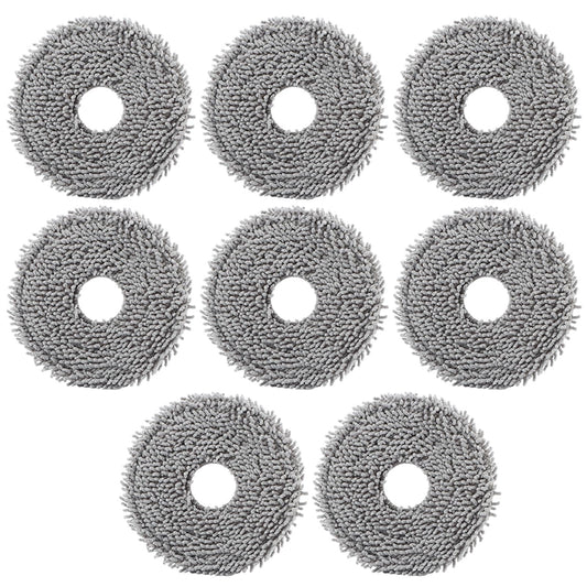 8pcs Mop Pads Compatible with Roborock Q Revo/Qrevo MaxV Robot Vacuum Cleaner, roborock mop pads, Spin Cleaning Pads Replacement Accessories