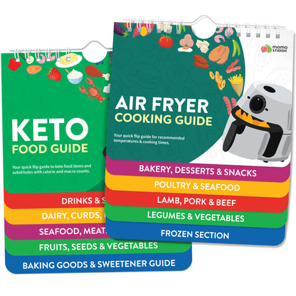 Air Fryer Cheat Sheet Magnets Cooking Guide Booklet - Air Fryer Cookbooks - Air Fryer Liners - Air Fryers Kitchen Gifts Gadgets 2025 and 2026 - Air Fryer Accessories - Air Fryer Cooking Guide