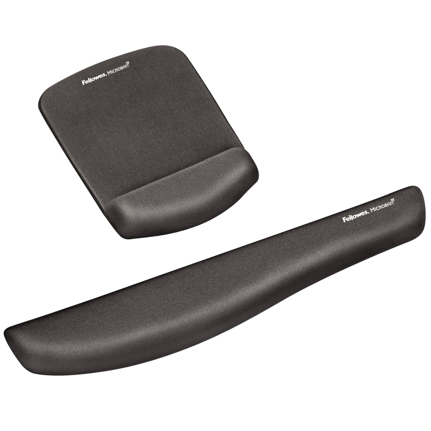 Fellowes PlushTouch Foam Keyboard Wrist Rest with MICROBAN - Graphite (9252301)