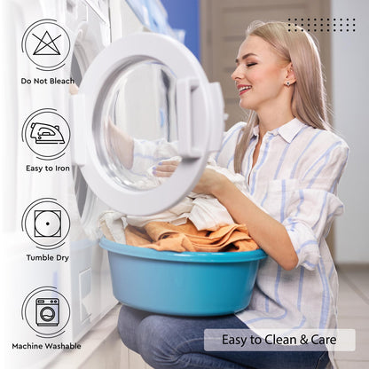 Encasa XO White Cloth Napkins Set of 4, 17"x17" | Cotton Hemstitched Design Dinner Napkins | Washable & Reusable Table Napkins for Holiday Dinners, Party, Wedding & Everyday Dining