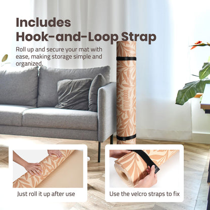 Large Yoga Mat (6'x4') – 1/4" & 1/2" Thick Exercise Mats for Home Workout, Extra Wide Workout Mats for Home Gym, Yoga, Pilates, Stretching, Floor & More