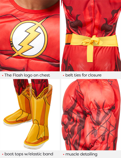 DC Comics Superheroes: The Flash Costume for Kids by Rubies, Boy's Small
