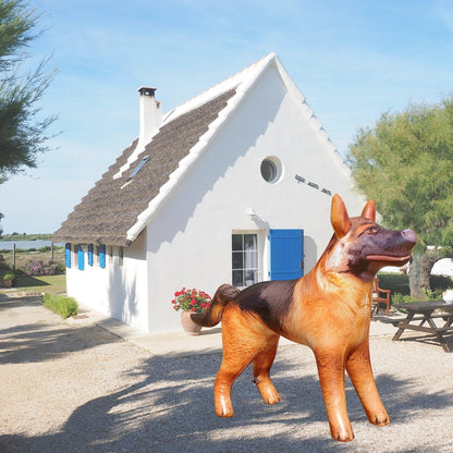 Jet Creations German Shepherd Inflatable – 43" L x 30" H – Halloween & Fall Decorations for Home, Office, Birthday Parties, Police Dog/K9, Animal Toy for Ages 3+, Black & Tan, 1 Pc