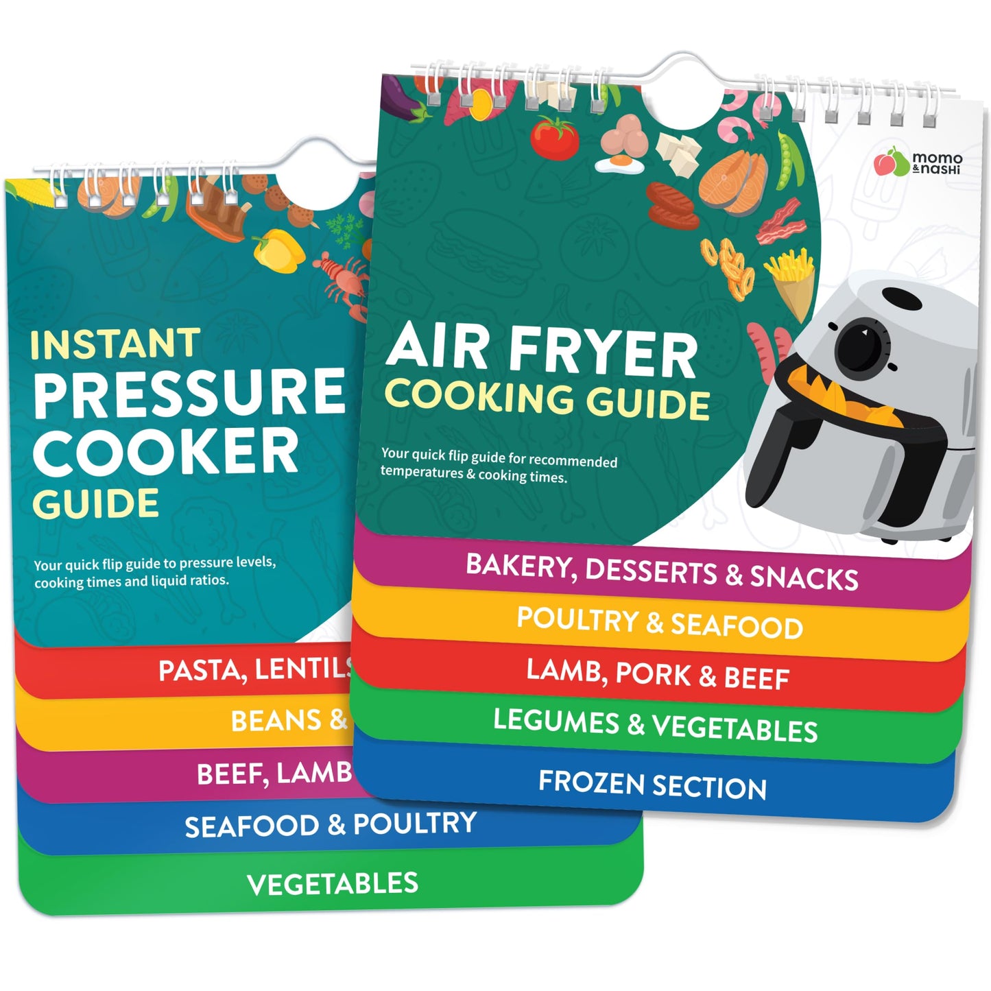 Air Fryer Cheat Sheet Magnets Cooking Guide Booklet - Air Fryer Cookbooks - Air Fryer Liners - Air Fryers Kitchen Gifts Gadgets 2025 and 2026 - Air Fryer Accessories - Air Fryer Cooking Guide