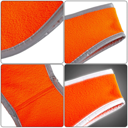 Geyoga 2 Pieces Ear Warmer Headband High Visibility Reflective Safety Headband Winter Running Headband Fleece Ear Covers for Girls Women Men