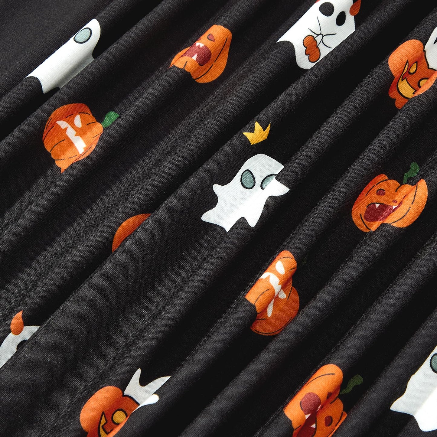 Halloween Night Shirts for Women Goth Sleep Shirt Skeleton Sleepwear Pumpkin Print Night Gown Ladies Gothic Night Dress Long Sleeve Nightgown Pumpkin 01 L
