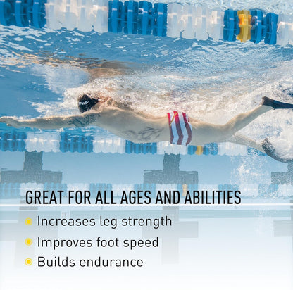 FINIS Long Floating Fins , Red/Black, S (US Male 3-5 / US Female 4-6) (1.05.037.04)