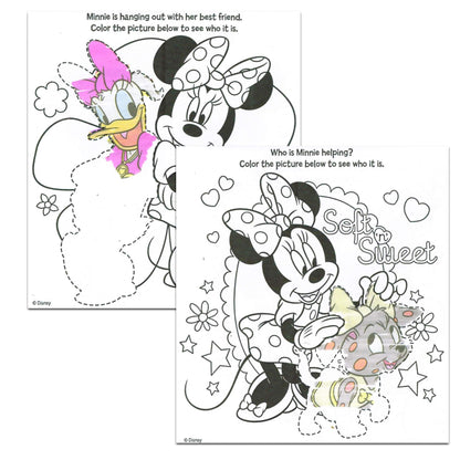 Disney Minnie Mouse and Mickey Mouse Imagine Ink Coloring Book Set for Girls Boys ~ 12 Pack No Mess Coloring Books with Minnie Stickers (Minnie Mouse Mickey Mouse Party Favors Bundle)