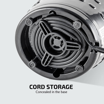 OVENTE Electric Coffee Grinder for Beans, Spices and More, 2.5Oz Compact Grinding Mill, Spice Grinder with Stainless Steel Blade, Pulse Button Operation and Transparent Easy to Open Lid, Black CG225B