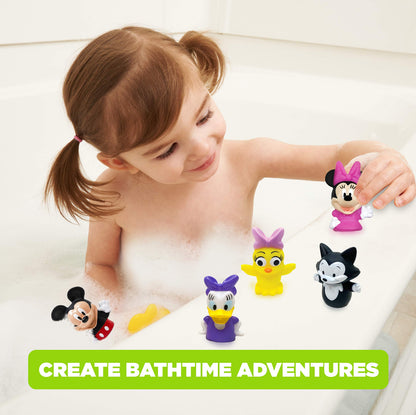 Disney Mickey & Friends 10-Piece Finger Puppet Set - Party Favors, Educational Story Time, Floating Pool & Beach Toys