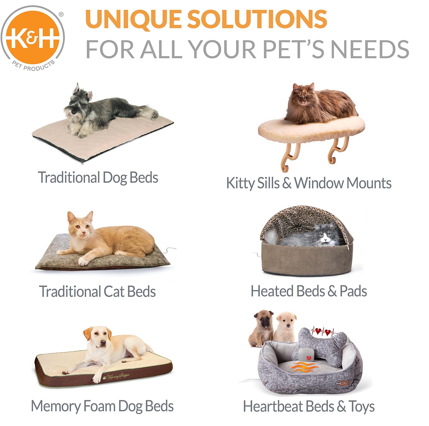 K&H Pet Products Bolster Kitty Sill Cat Window Perch Bed for Large Cats, Orthopedic Window Hammock Holds 40 lbs, Washable Cover, Indoor Windowsill Furniture Bed Seat - Tan/Kitty Unheated 14 X 24in