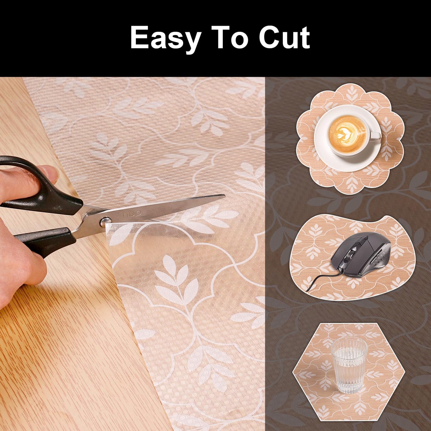 Cooyes Shelf Drawer and Cabinet Liner, Washable Oil-Proof Shelf Liners for Kitchen Cabinets, Shelves, Refrigerator, Non-Adhesive Drawers Mats(Transparent, 11.8 x 118 Inch)