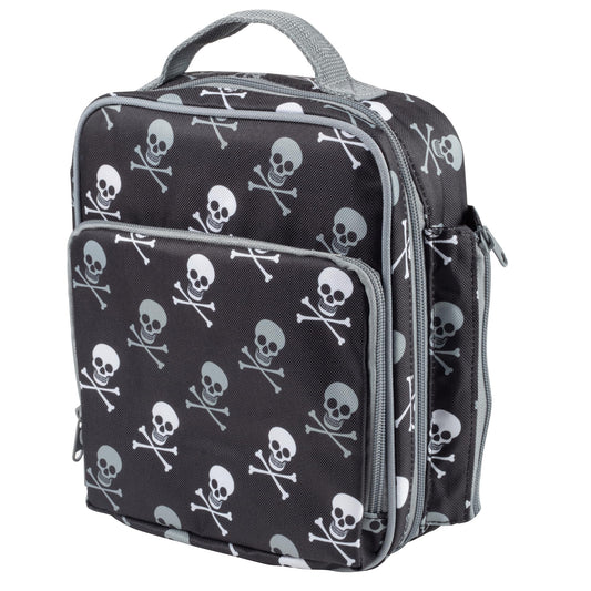 Kids Insulated Lunch Box w Snack Pocket & Water Bottle Holder (Pirate) -Boys or Girls Back to School Lunchbox Tote Keeps Food Hotter or Colder Longer- Reusable Bag Fits Bento, Ice Packs, Containers