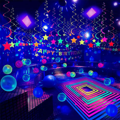 Glostars 100W LED UV Black Light, Powerful UV Spotlight, IP66, 395nm Lamp for Christmas, Halloween Glow Party (2 Packs)