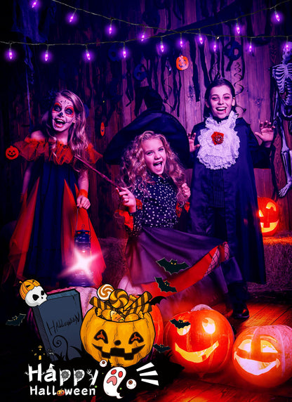 Halloween-Lights-Indoor, 100 LED 39 FT Purple Mini String Light Twinkle Lights USB with Remote & Adapter, Waterproof Tree Lights for Haunted House Window Holiday Party Xmas Christmas Decorations