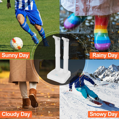 LAVIEAIR Boot Dryer Shoe Dryer for Work Boots Sneakers and Gloves, No Damage Ultra Low Temperature Drying, Fanless Noiseless Boot Warmer Deodorizer