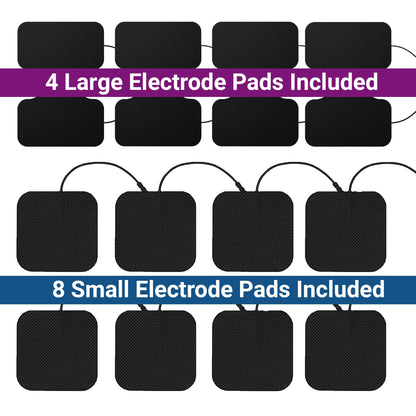 iReliev TENS + EMS Combination Unit Muscle Stimulator for Pain Relief, Arthritis, Muscle Strength - Treats Tired, Sore Muscles in Your Shoulders, Back, Ab's, Legs, Knee's, More