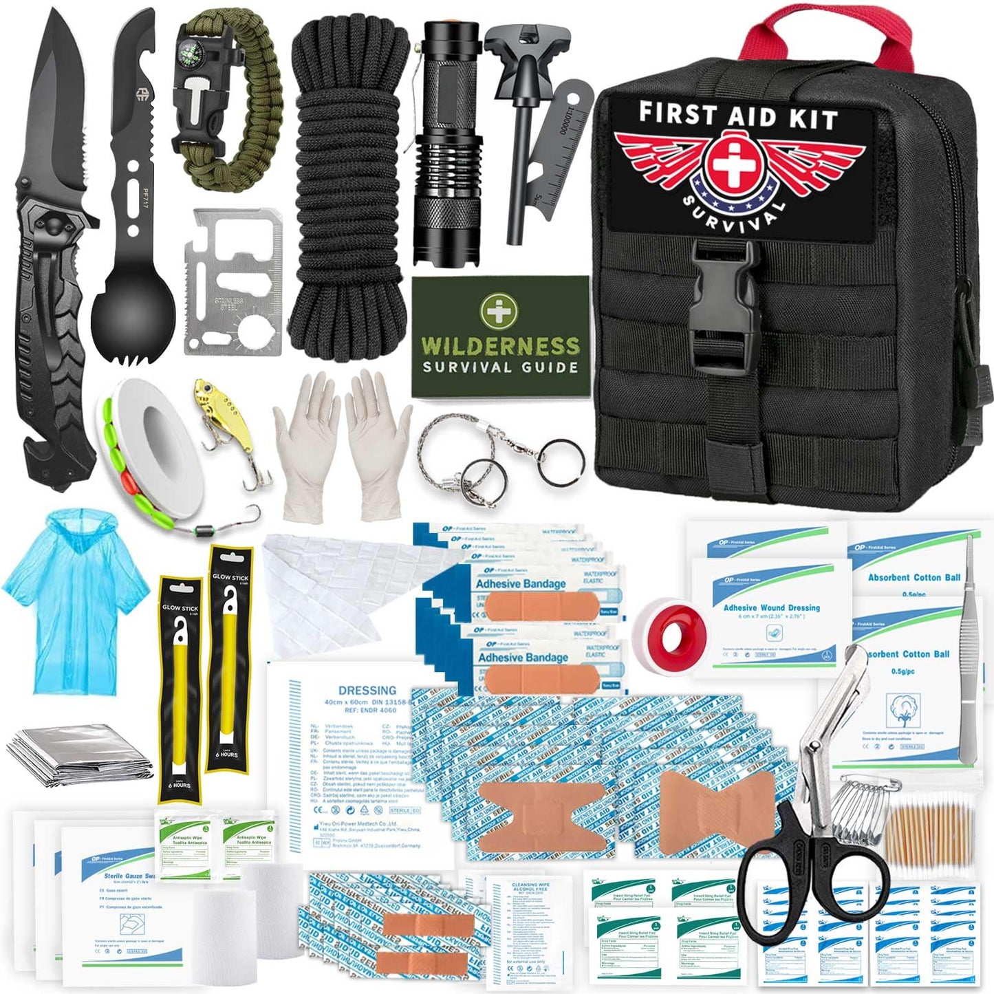 Gifts for Men Him Husband Dad Fathers Day - Survival Gear and Equipment 221 in 1, Survival Kits