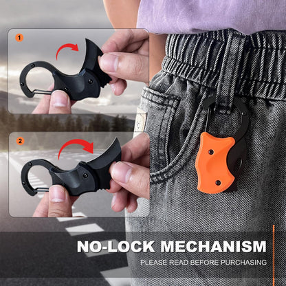 2 Pack Small Pocket Knife Gifts for Men, Birthday & Christmas Gift for Dad, EDC Folding Camping Knife Box Cutter Stocking Stuffers Gifts Idea for Boyfriend Husband Him Women (Black&Orange)