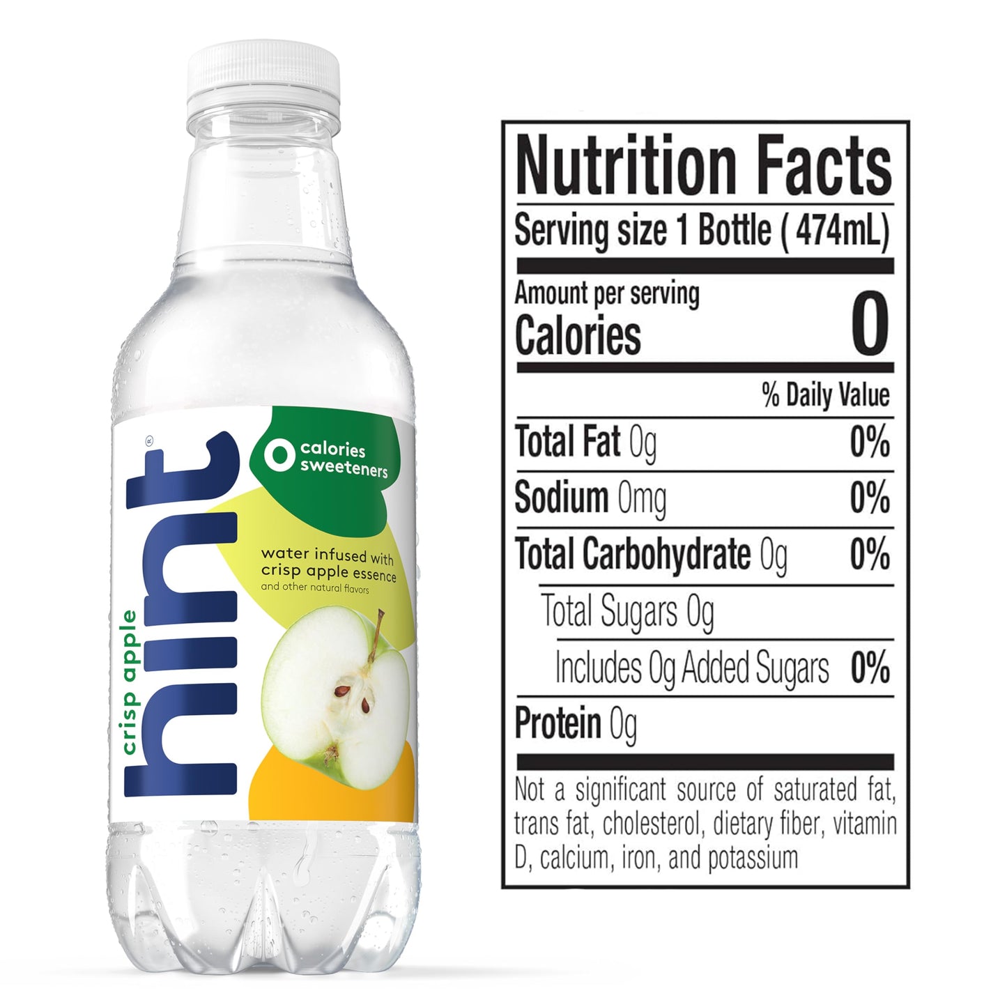 Hint Water Pineapple, Pure Water Infused with Pineapple, Zero Sugar, Zero Calories, Zero Sweeteners, Zero Preservatives, Zero Artificial Flavors, 16 Fl Oz (Pack of 12)