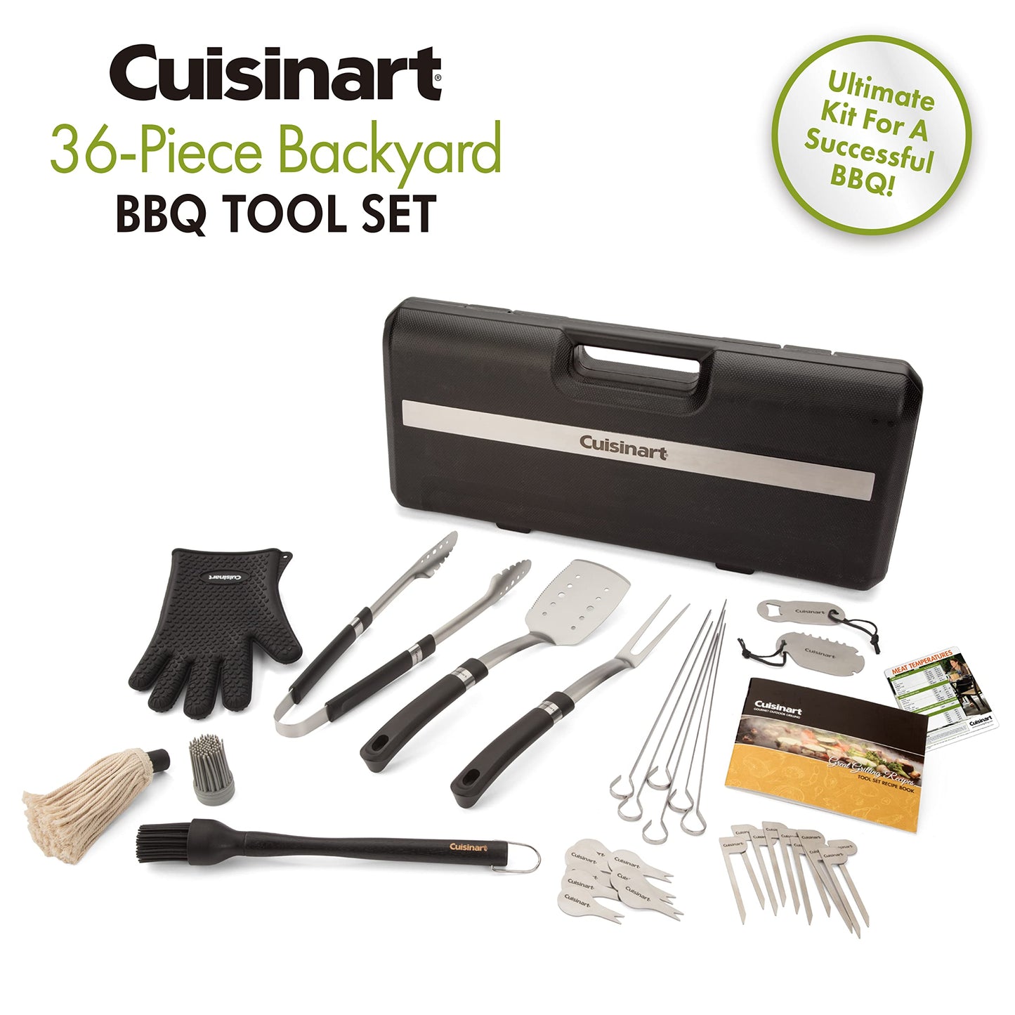 Cuisinart CGS-8036 Grill, BBQ Tool Set, 36-Piece
