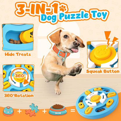 Eefitoys Advanced Dog Puzzle Toys for IQ Training & Mental Stimulation,Dog Lick Mat with Suction Cups for Anxiety Relief and Keeping Them Busy