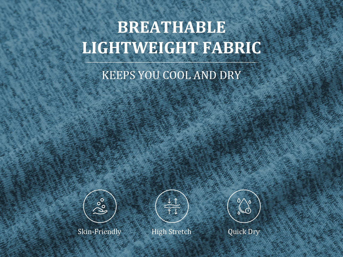 Kimmery Plus Size Crew Neck Fitness T-Shirt, Short Sleeve Sports Top, Lightweighted Summer Gym Shirt XXL Blue