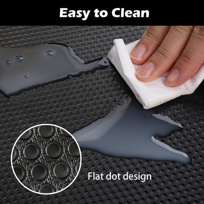 Janeart 13-Inch Wire Shelf Liner: Easy to Cut Black Plastic Pantry Shelving Liner 13" x 12 FT - Waterproof Thick Small Drawer Mat for Wire Shelves