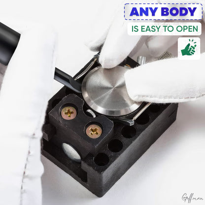 1Pcs Watch Back Remover Tool - Watch Adjustment Tool Kit Mini Pry Bar Watch Screwdriver Set Watch Link Remover Tool for Watches - GUFFMAN Watch Repair Tools Pry Tool Black Watch Tools Case Back Opener