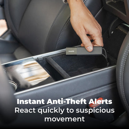 Invoxia GPS Tracker - for Vehicle, Car, Motorcycle, Bike, Senior, Kid, Belongings - Up to 4 Months of Battery Life - SIM & 1 Year Data Plan Included - Light, Discrete - 4G & 5G LTE-M, Black