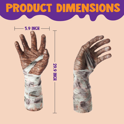 JOYIN Halloween Outdoor Decorations Zombie Arm Yard Stakes Ground-Breaker, Stakes for Halloween Outdoor Graveyard Yard Lawn Decorations