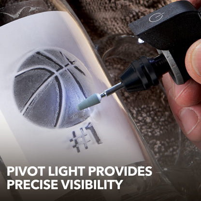 Dremel 4300-9/64 Versatile Rotary Tool Kit with Flex Shaft - 9 Attachments & 64 Accessories - Ideal for Engraving, Etching, Sanding, and Polishing