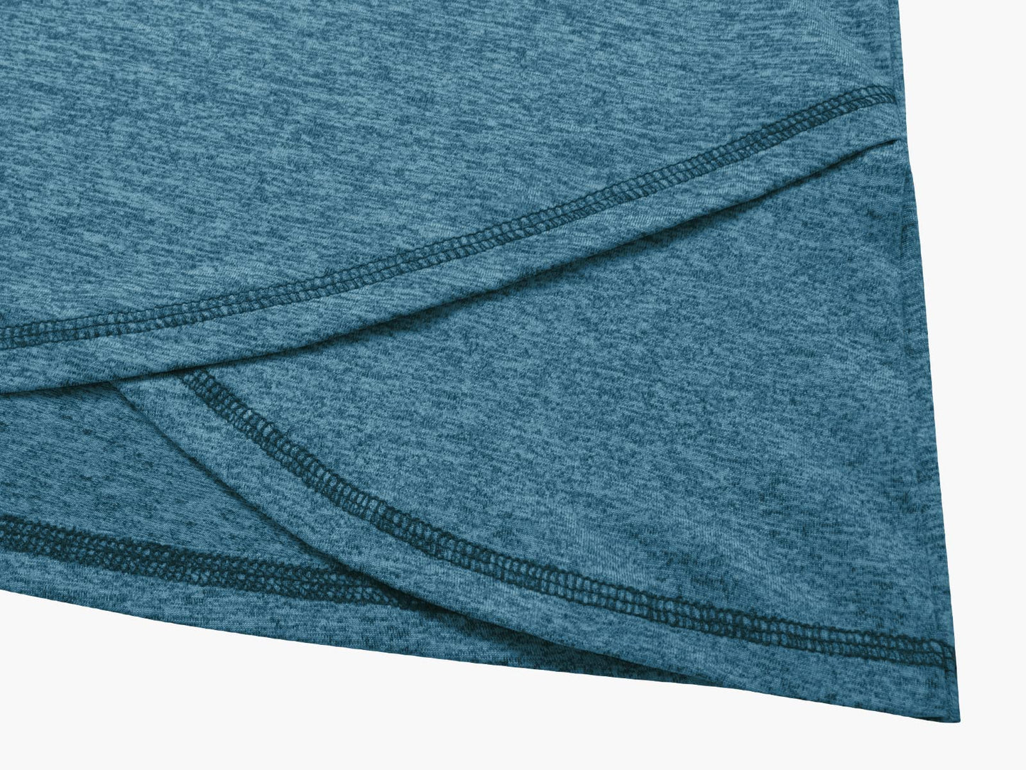 Kimmery Plus Size Crew Neck Fitness T-Shirt, Short Sleeve Sports Top, Lightweighted Summer Gym Shirt XXL Blue