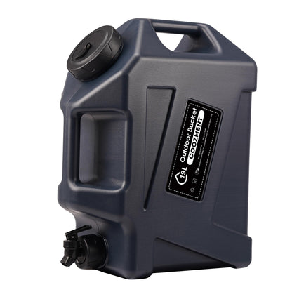 COOZMENT 5 Gallon (19L) Portable Water Containers with Spigot, BPA Free Water Jug, Blue Gray Water Tank, Multifunction Water Storage Containers for Camping Outdoor Hiking,Emergency Stroage