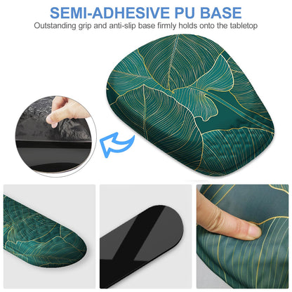 Laokiiy Mouse Pad with Wrist Rest, Comfortable Memory Foam Wrist Rest for Computer Keyboard, Ergonomic Mouse Pad Set for Easy Typing & Pain Relief for Office & Home, Green