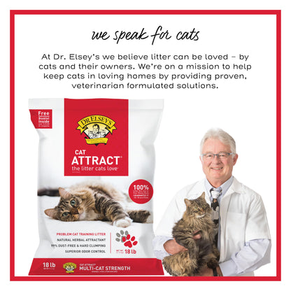 Dr. Elsey's® Cat Attract® Clumping Clay Cat Litter 18-lb. Bag