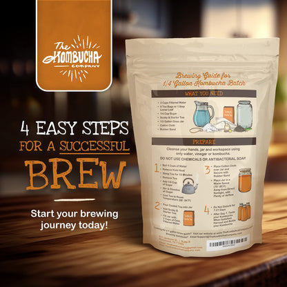 Kombucha SCOBY | Large size | 5-Inch SCOBY Mother for Easy Brewing of Drinks | Includes 4 OZ of Kombucha Starter Tea Liquid | By The Kombucha Company