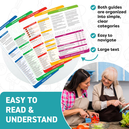 Air Fryer Cheat Sheet Magnets Cooking Guide Booklet - Air Fryer Cookbooks - Air Fryer Liners - Air Fryers Kitchen Gifts Gadgets 2025 and 2026 - Air Fryer Accessories - Air Fryer Cooking Guide