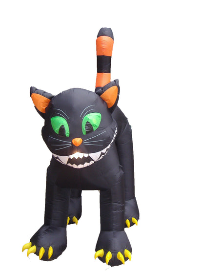 11 Foot Tall Animated Halloween Inflatable Black Cat